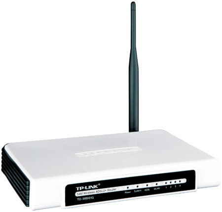 Bộ định tuyến Modem ADSL2+ Không dây 54Mbps Tp Link TD-W8901